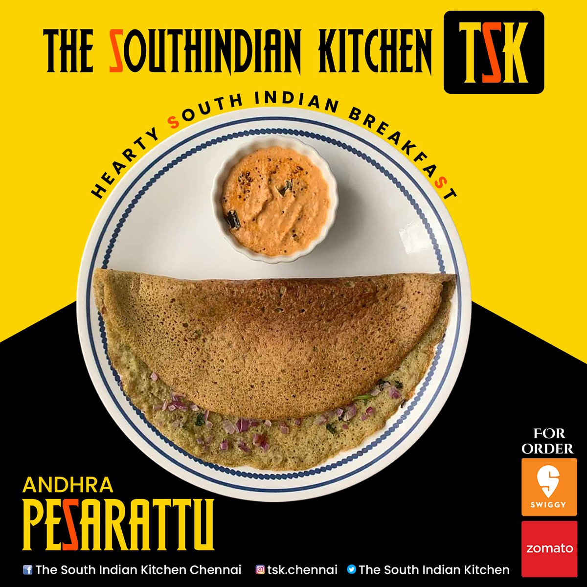 tskchennai's tweet photo. Andhara Pesarattu 
#TSK
#Thesouthindiankitchen
#foodlover https://t.co/NFmW61yRXp