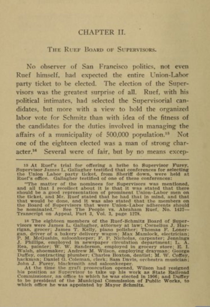 First page of the second chapter on the board of supervisors elected in 1901