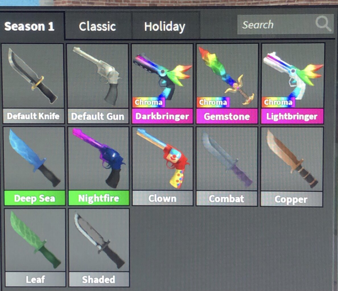 Gemstone, Trade Roblox Murder Mystery 2 (MM2) Items