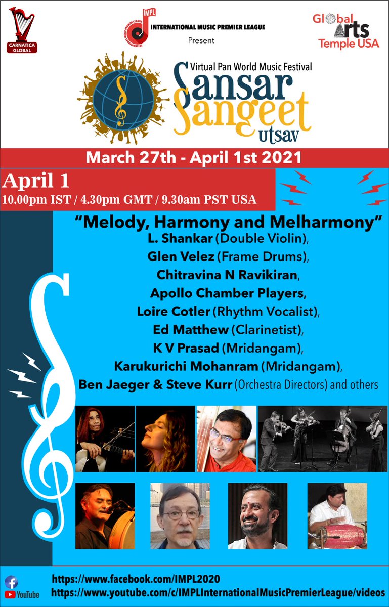 TheShenkar's tweet photo. Catch #Lshankar at Sansar Sangeet Utsav - Virtual Pan World Music Festival April 1, 2021
https://t.co/0t12LIzlrO

#Shenkar #LShenkar #Shankar https://t.co/r1f6FJsuAJ