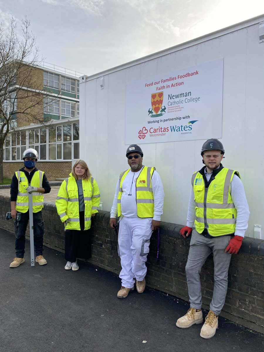 NCCBrent's tweet photo. #feedourfamilies A huge thank you to the team @WatesGroup #knowleshouse @DeniseSouthard5 for enabling our #Foodbank to have a permanent base. We are grateful for your amazing support! Look at the facelift the cabin has had! #StrongerTogether #community #neighbours @Caritas_love https://t.co/bD7CEsC6HR