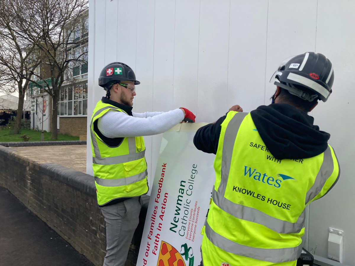 NCCBrent's tweet photo. #feedourfamilies A huge thank you to the team @WatesGroup #knowleshouse @DeniseSouthard5 for enabling our #Foodbank to have a permanent base. We are grateful for your amazing support! Look at the facelift the cabin has had! #StrongerTogether #community #neighbours @Caritas_love https://t.co/bD7CEsC6HR