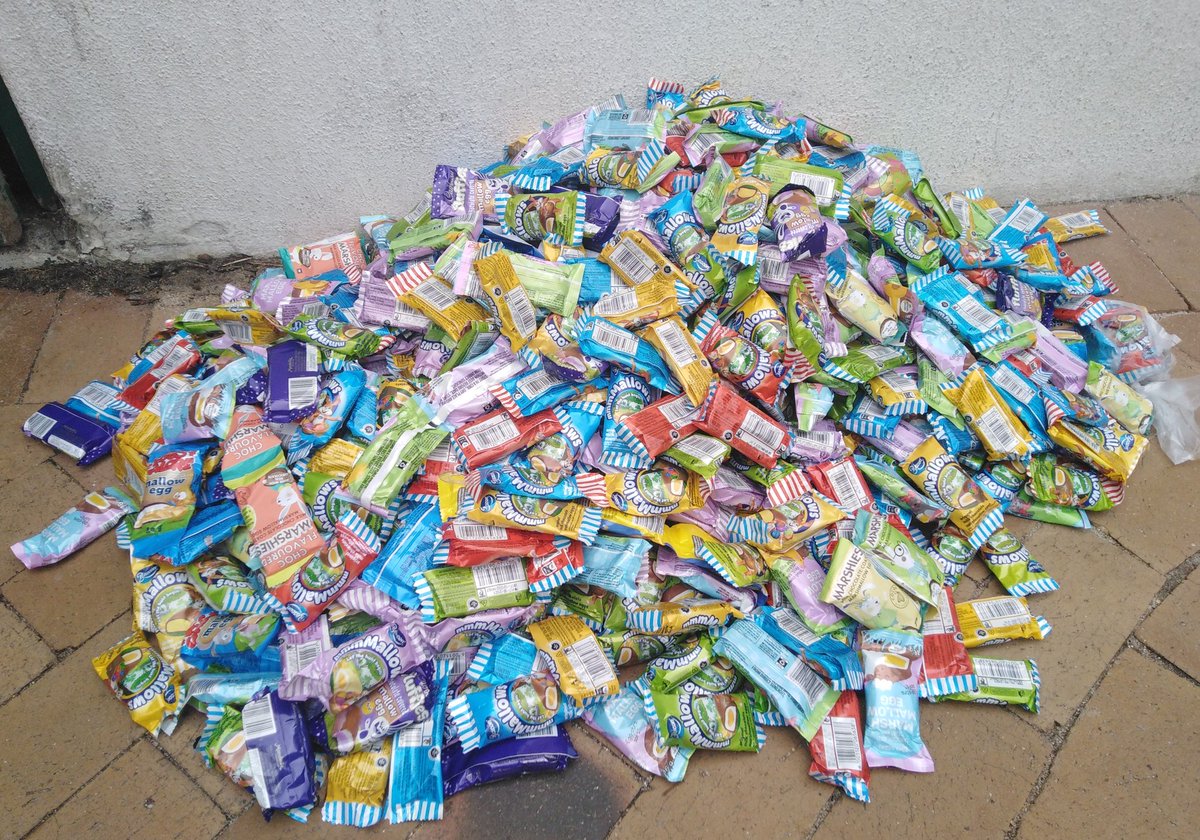 TheDylanGraham's tweet photo. The @CopeWithHopeCT Easter Eggstravaganza is official. A HUGE THANK YOU to Timour Hall Primary School for the amazing donation of Easter Eggs. 3665 eggs in total. This means the children AND their families are able to receive 🥚 #CopewithHope #Easter2021 #ForTheKids https://t.co/TN5zhTdGVU