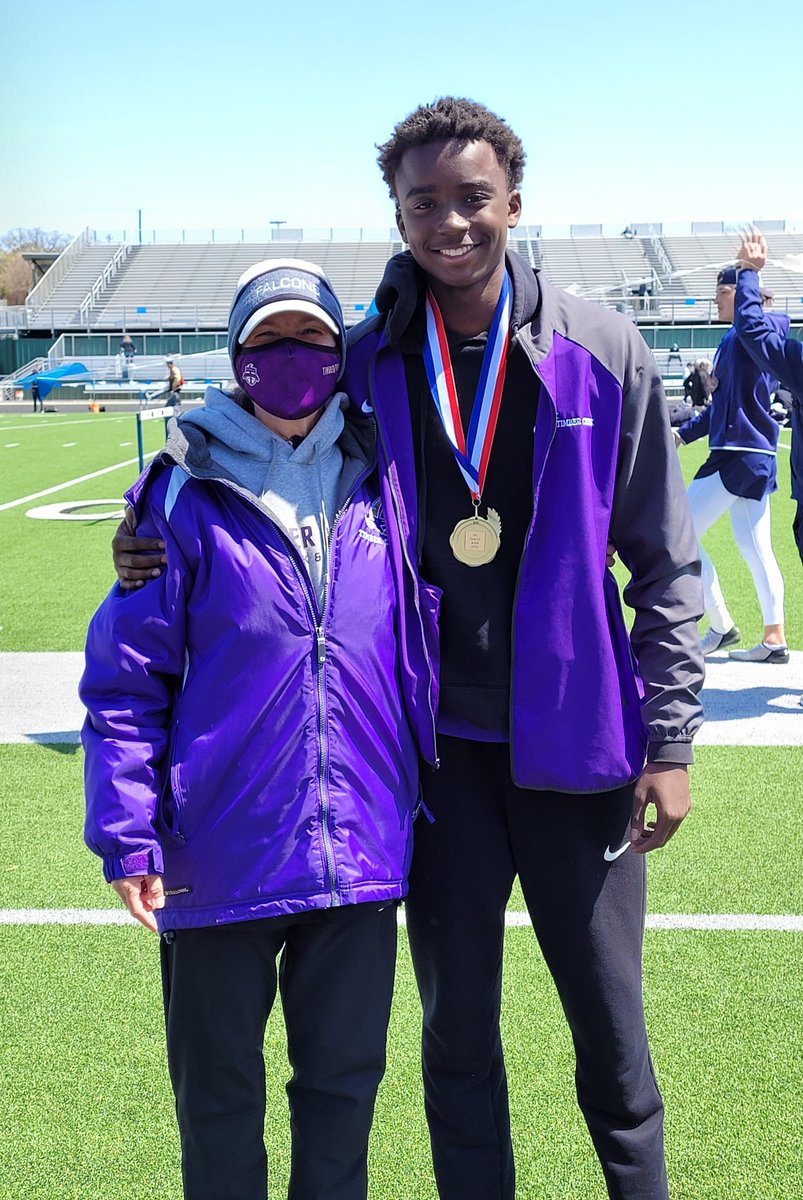 Timber Creek sophomore Levar Thornton: District Champion in the high jump (6'4") and AREA bound!! @FalconFast_TCHS <a href="/KISDAthletics/">Keller ISD Athletics</a> <a href="/LevarThornton/">LeVar Thornton, JR</a>