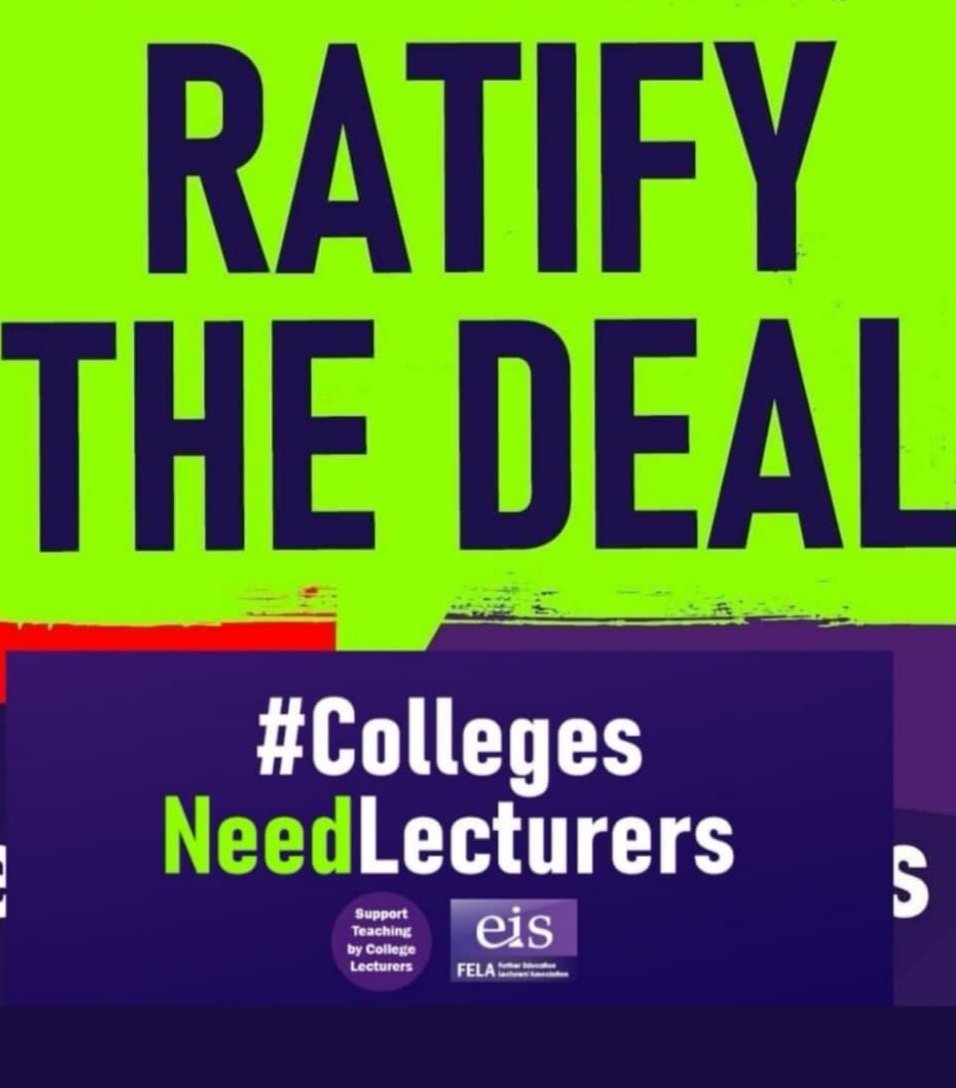 Solidarity and support to  <a href="/EISFela/">EISFela</a>  on strike for their right for lecturers to remain lecturers and not to be downgraded and casualised!
 #CollegesNeedLecturers