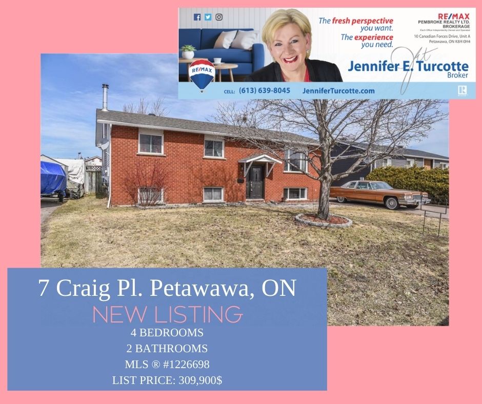 BugMeAnytime's tweet image. 7 Craig Place is my NEW LISTING 😍 Lovely 4 bedroom Hi Ranch home located in a quiet cul de sac in Petawawa.🏘️ This home boasts a spacious kitchen with open concept dining area and bright living room.☀️ Contact me today for a showing! 📲 613-639-8045