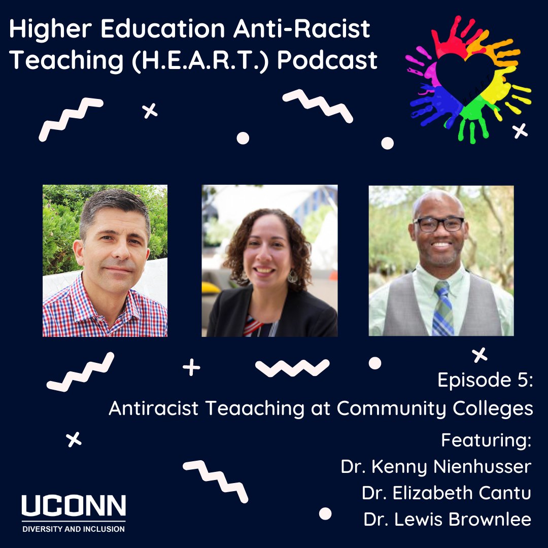 Get ready to learn about antiracist teaching at community colleges with <a href="/kennynien/">H. Kenny Nienhusser</a> from <a href="/UConnNeag/">UConn Neag School of Education</a>  <a href="/UConn/">UConn</a> Dr. Liz Cantu from <a href="/EMCC_Official/">Estrella Mountain Community College</a>, and Dr. Lewis Brownlee from <a href="/EMCC_Official/">Estrella Mountain Community College</a>. 

Our next episode airs on 4/7!