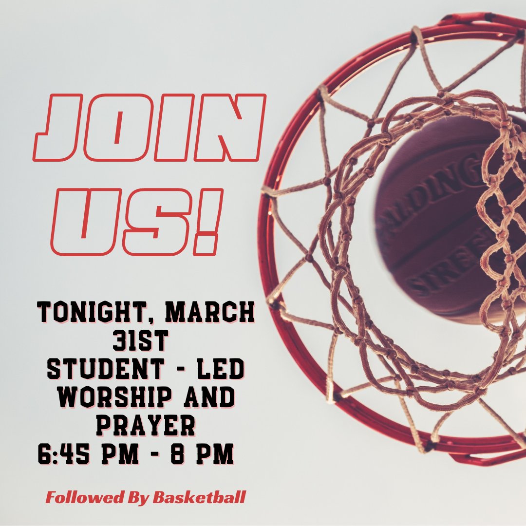 NEHBCStuMin's tweet photo. Join us for another Epic Wednesday! We can't wait to see you for student-led worship and prayer. Followed up with some basketball.
Tonight , March 31st  | 6:45 PM  - 8 PM
#NEHBC #StuMin #nehbcstumin #stuminmdwk  #gospel #community #holiness https://t.co/t3xkpvria4