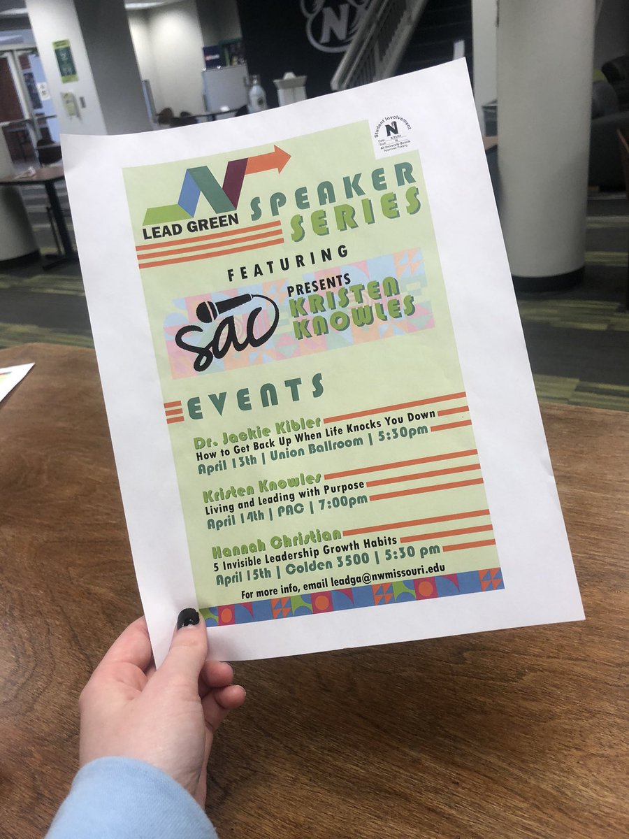 NWLeadGreen's tweet photo. Are you getting excited for our speaker series? Because we are! We can’t wait to see you all there! Open to all students! 🤩 https://t.co/L8mEvM0MSq