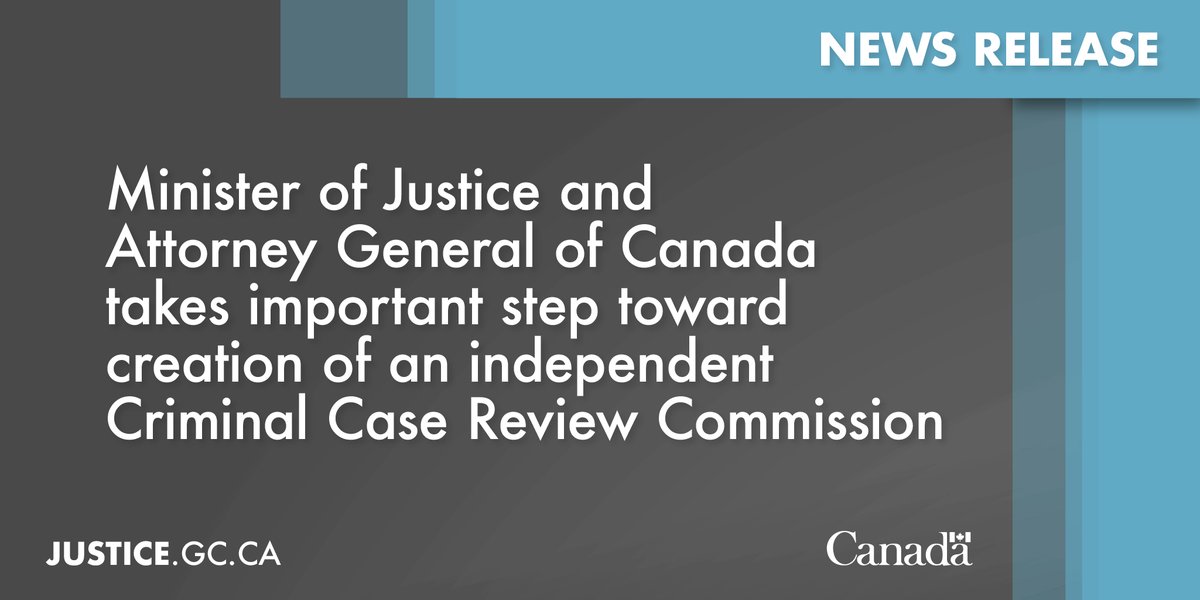 Today the #GC announced an important next step toward the creation of an independent Criminal Case Review Commission for potentially wrongfully convicted individuals.