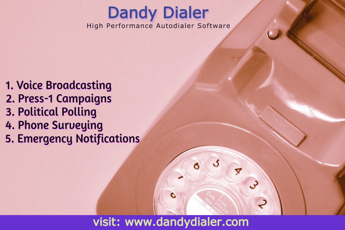 DialerDandy's tweet photo. @DialerDandy allows you to broadcast your message to a large number of recipients in a very short time.

Sign up for a Free Demo- https://t.co/CICL1pcNyn

#autodialer #autodialersoftware #autodialersolutions #coldcalling #voicebroadcasting #press1campaign
#dandydialer https://t.co/UIi0RTNbyG
