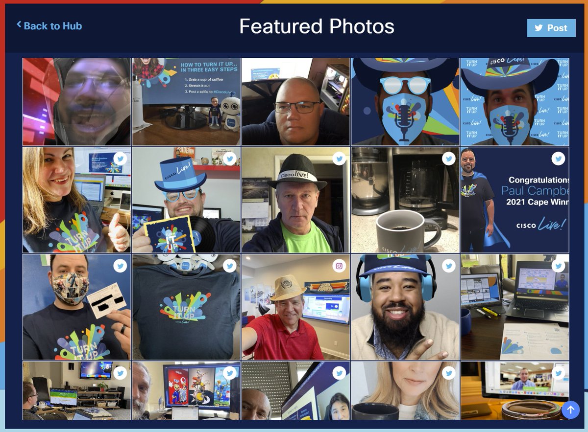 FanKave's tweet photo. Attending #CiscoLive on the go? No problem! All of our widgets are completely responsive, and automatically adjust to the shape and size of your computer screen or mobile phone. Check out @pretzelle @dmitcham22 @MrRudmer and the rest of the @Cisco team on our virtual photo booth! https://t.co/2itHRxku4i