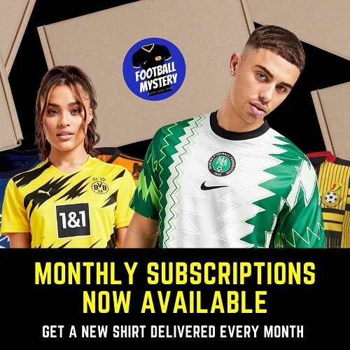 FootballMyst's tweet photo. We are very excited to announce that Monthly Subscriptions are now available!!

Get a new random shirt every month.

Get Yours Now

https://t.co/h5buREs0Er

⚽❓👕 https://t.co/zCopjbFTA3