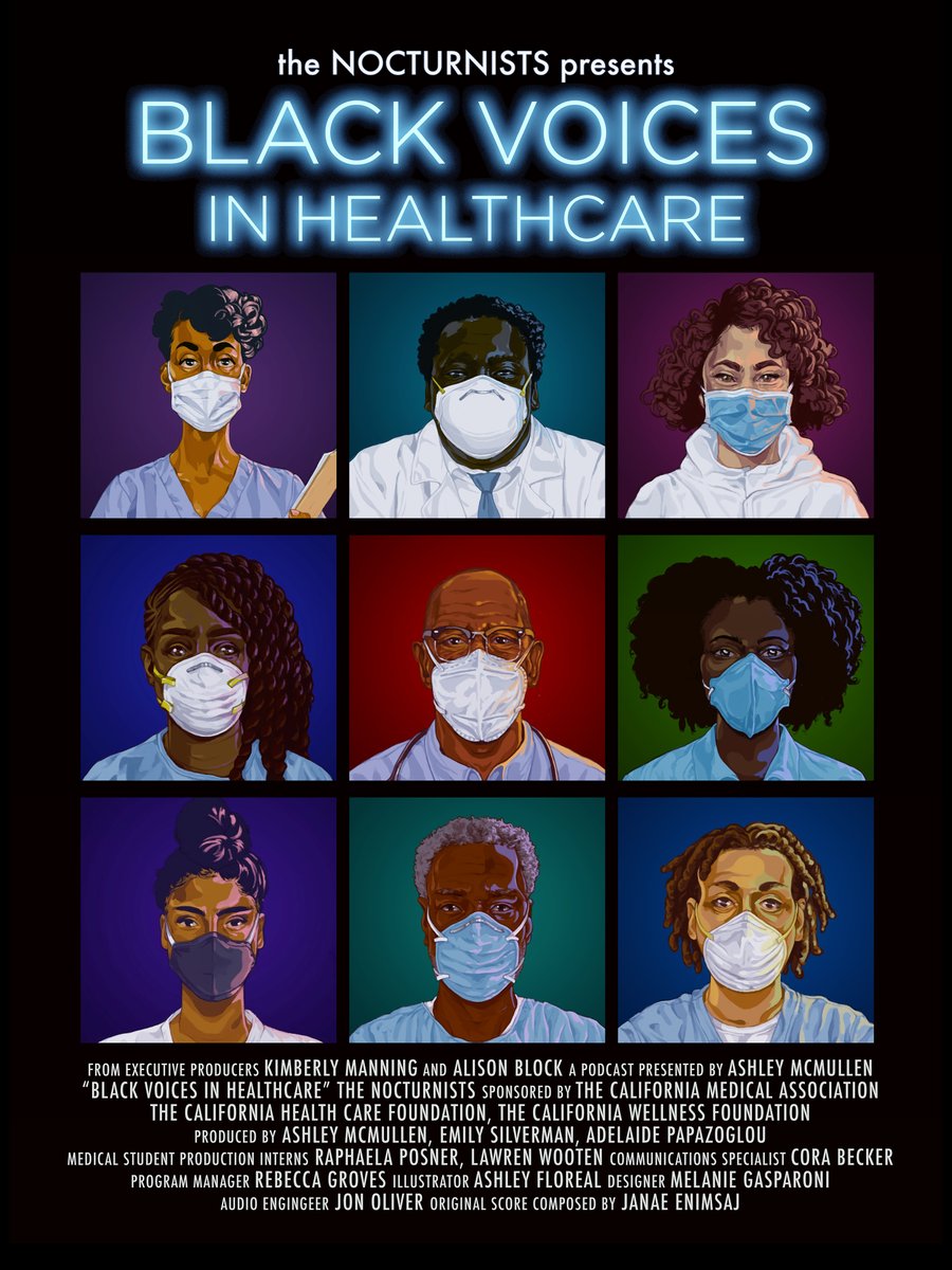 thenocturnists's tweet photo. As Derek Chauvin's trial proceeds, we @thenocturnists are holding our Black brothers &amp; sisters in our hearts, and feeling gratitude 4 those who contributed to #BlackVoicesinHealthcare. We love you and remain committed to amplifying your voices. @ash_mcmullenMD @gradydoctor 🖤 https://t.co/Om13Mik29Y