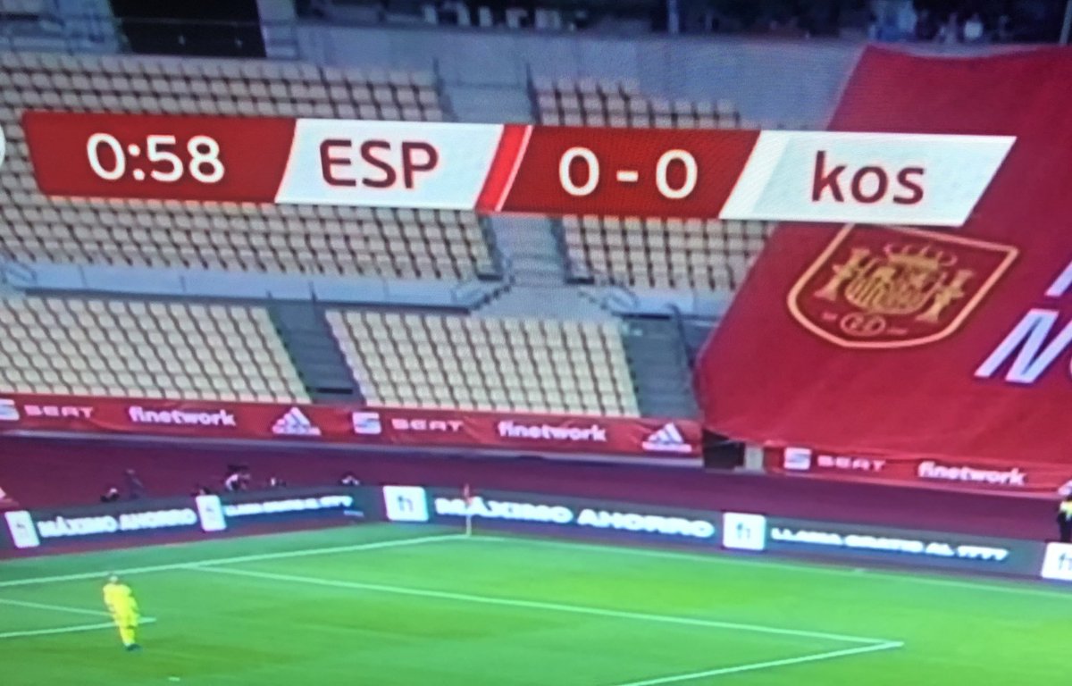 Rebel_10n's tweet photo. Kosovo en minúsculas pero solo para los españolitos. La señal internacional en MAYÚSCULAS 😂😂😂💦 https://t.co/aaLhLYsLum