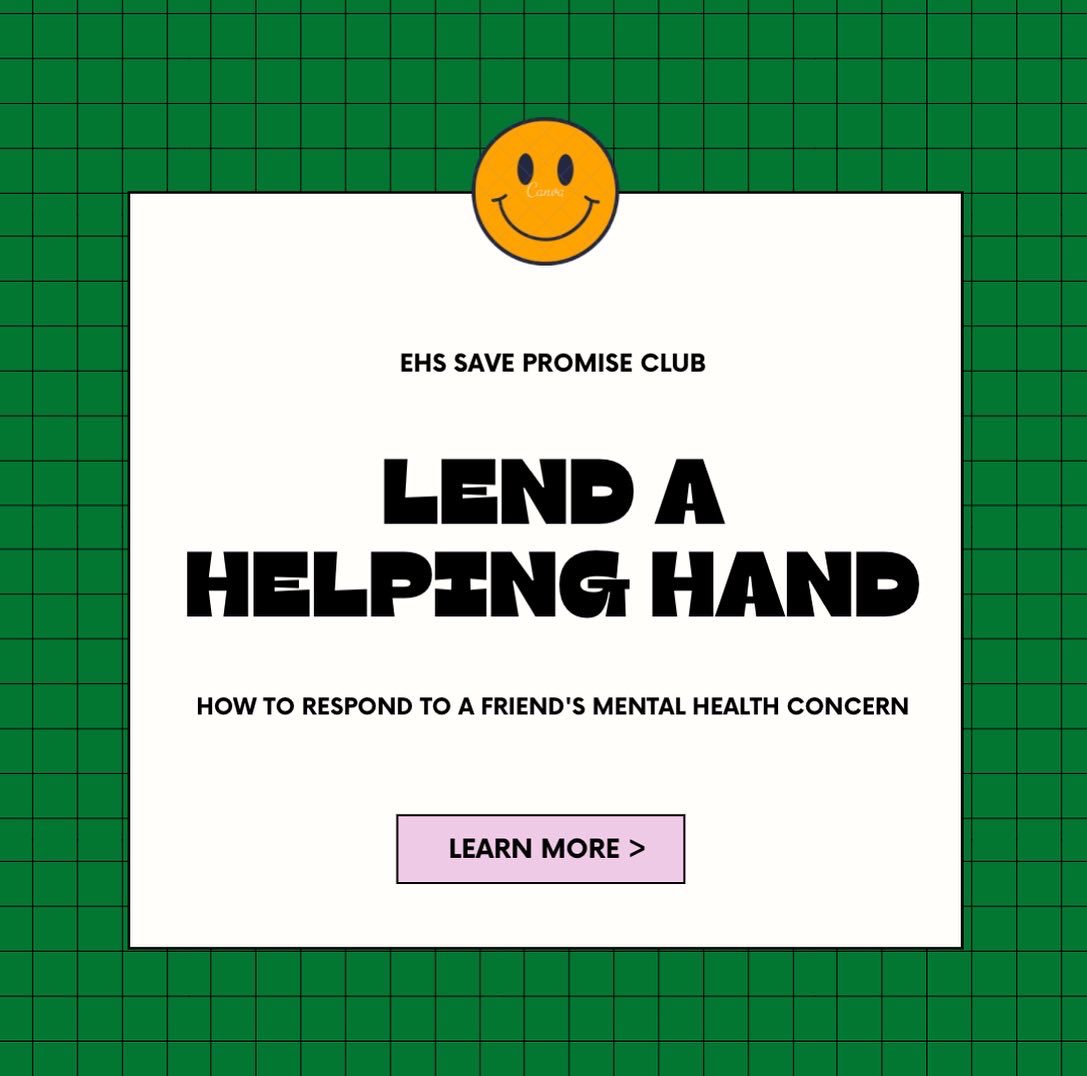 ehs_savepromise's tweet photo. On the last day of Say Something month, here is a quick lesson on how to respond when a friend reaches out to you about their mental health! (1/6)

#saysomething @sandyhook @NATIONALSAVE https://t.co/V3RUCP1rve