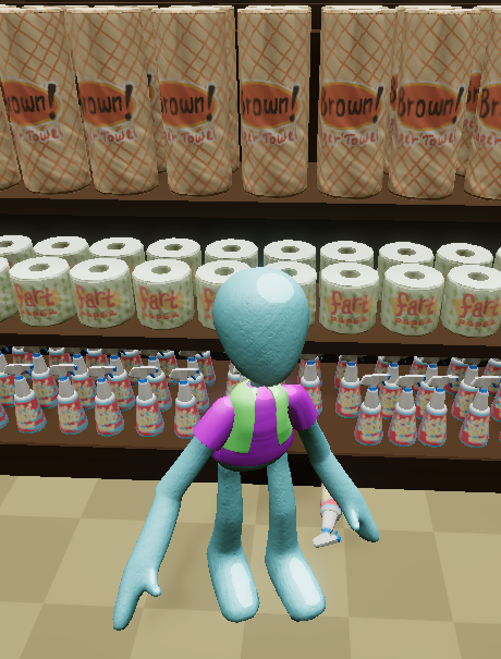 HappyMartGame's tweet photo. Need help finding toilet paper? We've been working on polishing the areas within our store by filling it with art assets. We've also added a rope to swing on for one of our minigames!🛒

#gamedev #gameart #madewithunity #unity3d #UWStout https://t.co/51f0umgVrU