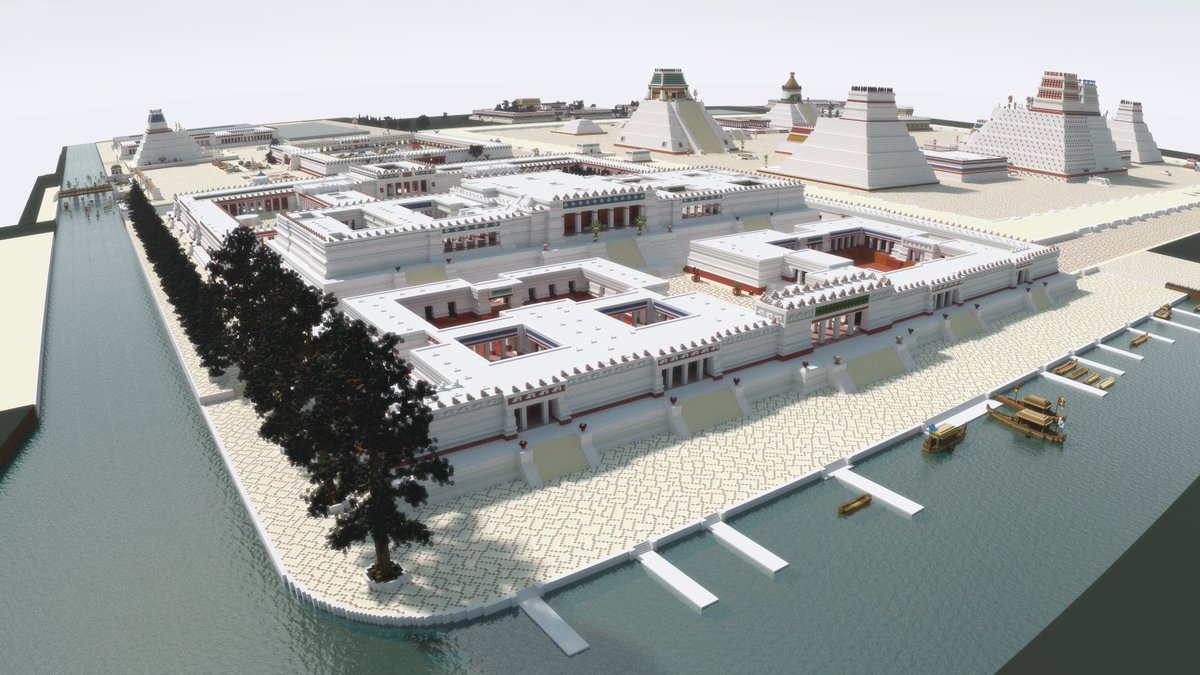 TlatoaniCraft's tweet image. [Minecraft] Tenochtitlan: Motecuhzoma Xocoyotzin

I just finished building the palace of Moctezuma II, I relied on Scott Gentling's paintings for the design of the structure.

If you like my work and want to support this proyect and download the city at:
patreon.com/Tlatoani
