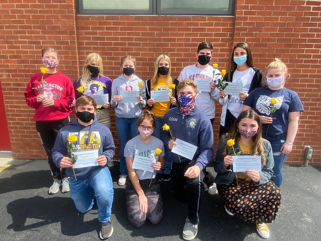 It’s our honor to introduce the 2021-22 Cardington FFA Officer Team! Tune into the banquet Apr. 16 for their positions!

Alexis Peters
Brooke Clapham
Bryce Moodispaugh 
Cameron Kinsey
Colin McAvoy
Ella Struck
Hazel Jolliff
Joe Denney
Lexy Brook-Hobbs
Meghan Greenawalt
Sarah Perry