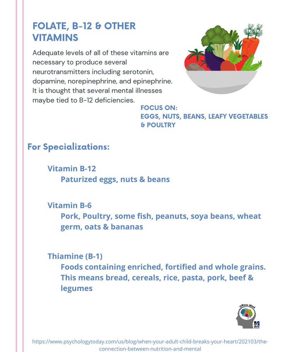 UMassMind's tweet photo. Mental health is the result of the balance of many different items, one of which is nutrition! Certain foods like fish and nuts can be very beneficial!! #mentalhealth #nutrition https://t.co/E2MZUH5Kb1