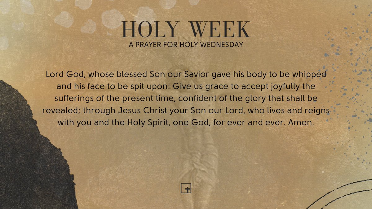 A prayer for Holy Wednesday. #holyweek