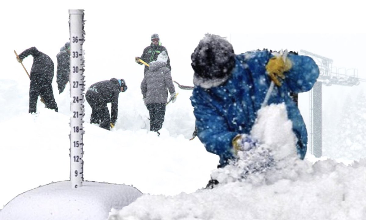 Allegations that the Epic Mountain Marketing Director has been shoveling snow onto the snow stake follow a controversial debate over whether or not 8" of "packed powder" actually counts as powder or not. 
tetongravity.com/story/culture/…