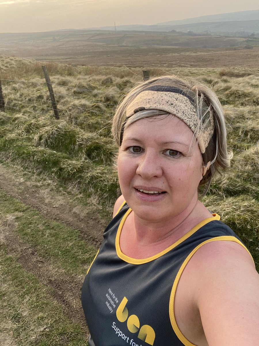 Loving the light nights for running over the moors and even more so in the sunshine #LondonMarathon  @BenSupport4Auto