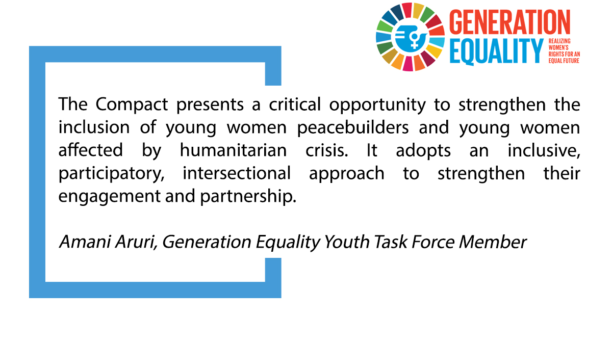 .@AruriAmani, Generation Equality @Beijing25Youth Task Force Member during the #GenerationEquality Forum in Mexico: https://t.co/S1UgpobL3m