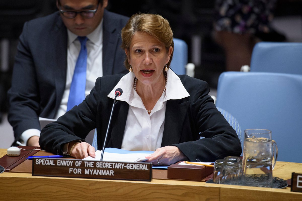 IrishMissionUN's tweet photo. Ireland🇮🇪calls for an immediate end to the abhorrent violence inflicted at the hands of the military in #Myanmar.

Killings of unarmed civilians, including children, cannot go unpunished. Those directing this campaign of violence must be held to account. #WhatsHappeningInMyanmar https://t.co/iMHGkbffSu