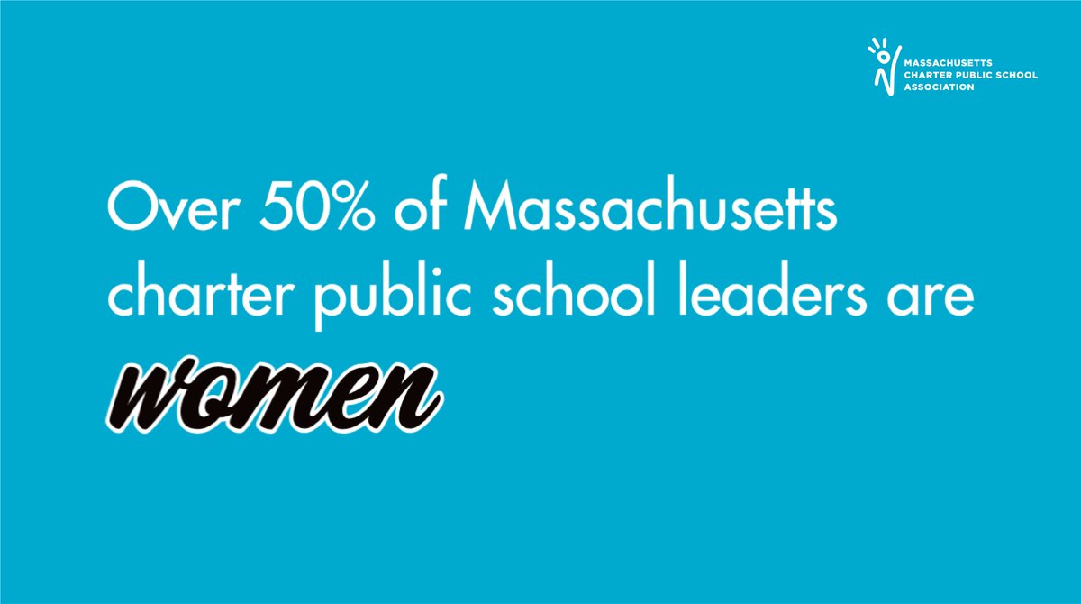 In MA’s charter public school sector, over 50% of our leaders are women. We couldn’t do this work without them and we are grateful for their leadership and support! 

#WomensHistoryMonth #EdThatAddsUp #MAedu 
<a href="/charteralliance/">publiccharters.org</a>