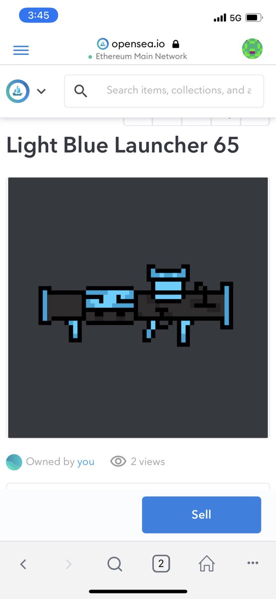 I need light blue rocket launcher ammo to match! Humbled...#cryptogunz #nft #nftcollection