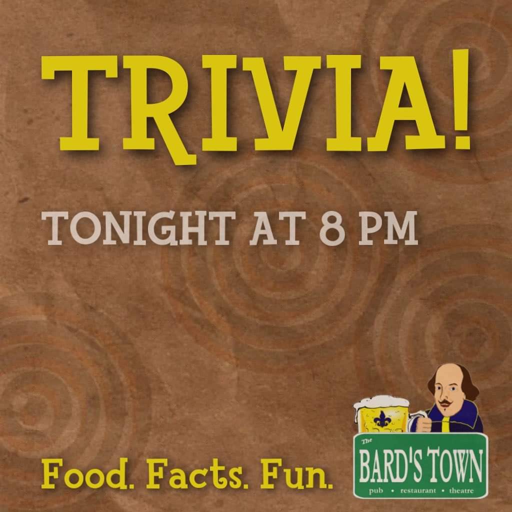 LvilleTrivia's tweet photo. We've got a great (socially distanced) game, folks. It all starts at 8 at @thebardstown   #thingstolou #louisvilletrivia https://t.co/8hEz0drvDz