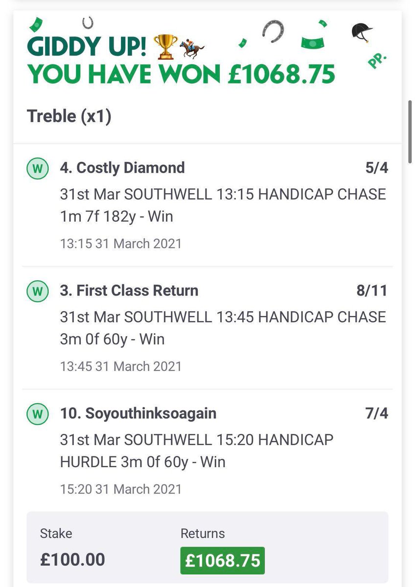 WHAT A DAY 😍

10/12 winners ✔️
Treble landed ✔️
2x Doubles landed ✔️

+42.75 points profit 

Amazing day with our amazing members 🙌 we keep growing 

New member? message us for a free 5 day trial 

Slips <a href="/_lknighty/">knighty</a> 📷 

DM NOW 💯