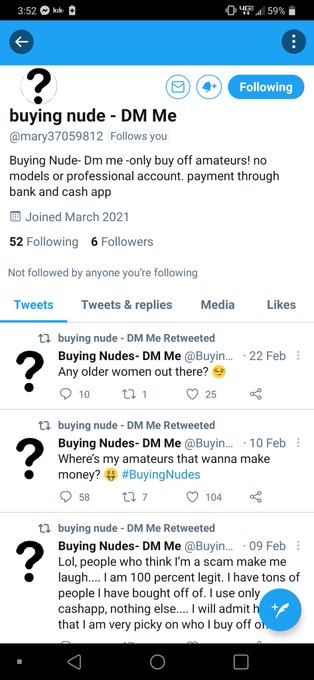 1 pic. !!!!!!Scammer Alert!!!!

To all of my fellow sex workers watch out for this person!!! https://t