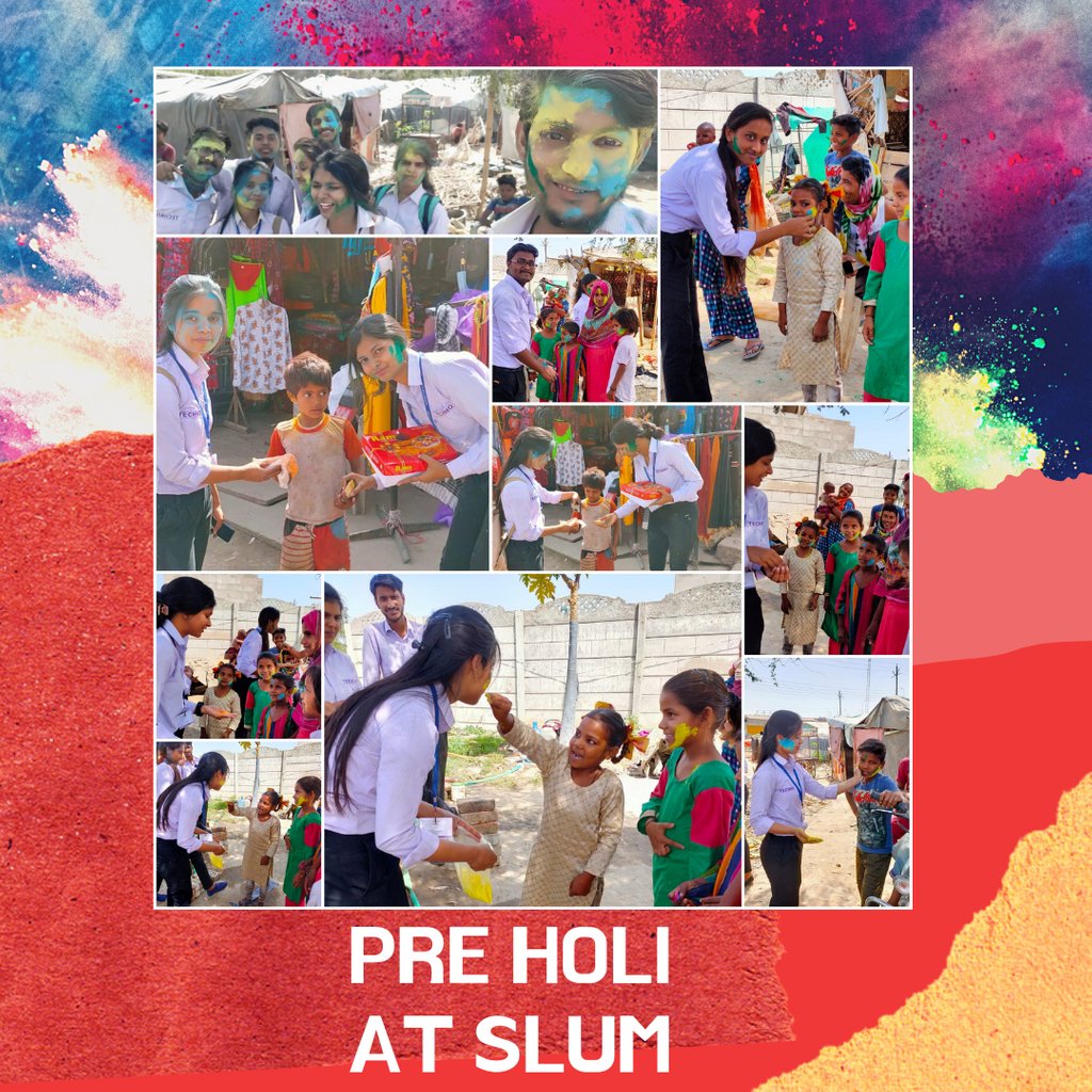 TECHNOGROUP2's tweet photo. #TECHNO #Rotaract #Club in association with #Rotary #Club #Barabanki organized a #PreHoli #Celebration at nearby #slum.The #rotractors played with the #organic #colors and distributed #sweets to the #residents of slum.
Follow us: https://t.co/yWNGFte87L
#HappyHoli #HappyHoli2021 https://t.co/Ea5JAb7m11