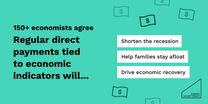scottsantens's tweet photo. It's time for monthly #RecurringChecksNow! 21 US Senators are now calling for it. 56 House members are calling for it. It has the support of a majority of Americans, including Republicans.
No more one-time checks. They should be monthly and continue based on economic indicators. https://t.co/TNIZYdCri9