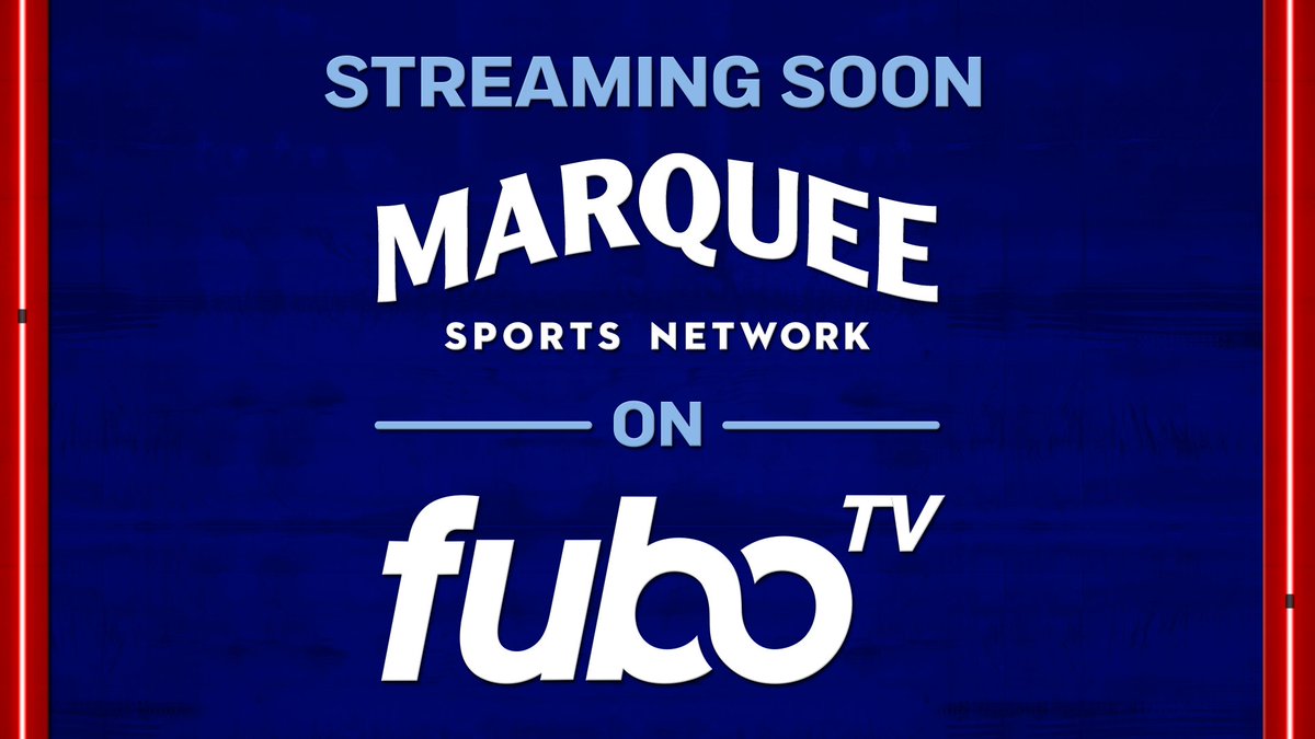 Marquee Sports Network will be streaming on <a href="/FuboTV/">Fubo</a> in the coming weeks!

Release: bit.ly/FuboMarquee