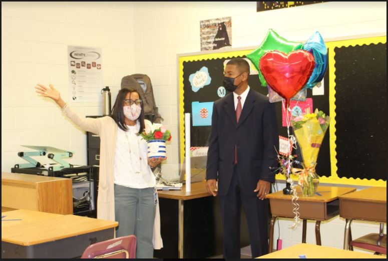 Congratulations to our BBMS Teacher of the Year, Mrs. Janet Branch!  What a well-deserved recognition for such a dedicated, compassionate teacher!  Thank you for all that you do for our students and school community!  #BBMSBearLife #oneCCPS
