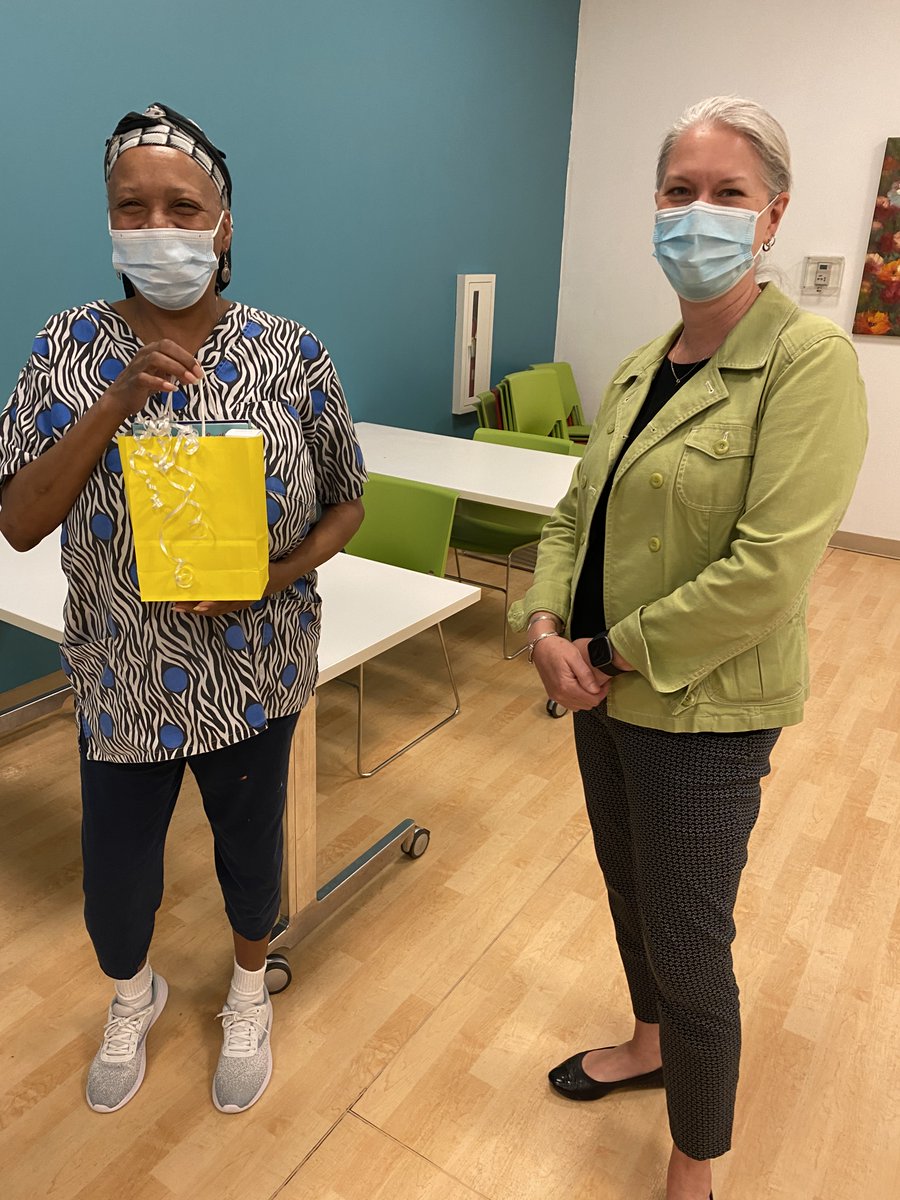 Thank you so much to <a href="/Deloitte/">Deloitte</a> for donating gift bags in honor of #WomensHistoryMonth ! The women at Calvary were excited that the gift bags were filled with items from local Black owned businesses, including @MahoganyBooks and <a href="/NubianHueman/">Nubian Hueman</a>.