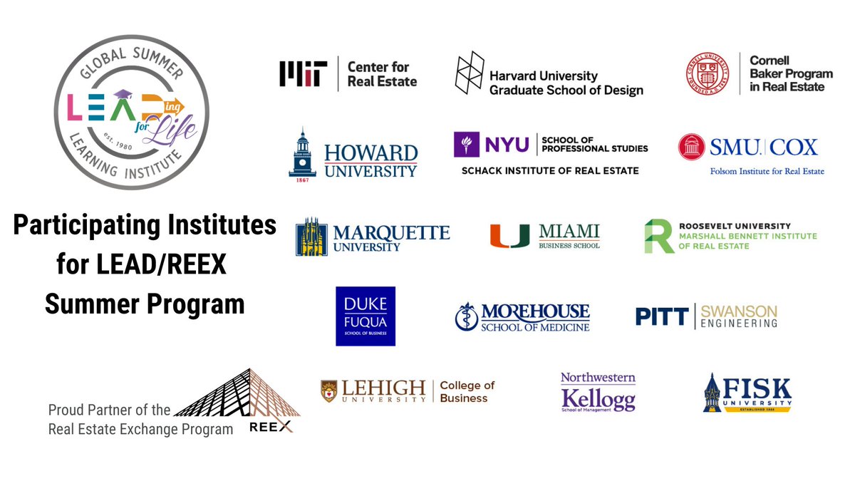 LEADingforlife's tweet image. #LEADProgram &amp;amp; #REEXProgram is excited to have the following 15 participating institutes in our #SummerPrograms for rising #highschool scholars. We encourage you to share this amazing opportunity with your scholar! #ApplyToday at leadprogram.org/apply