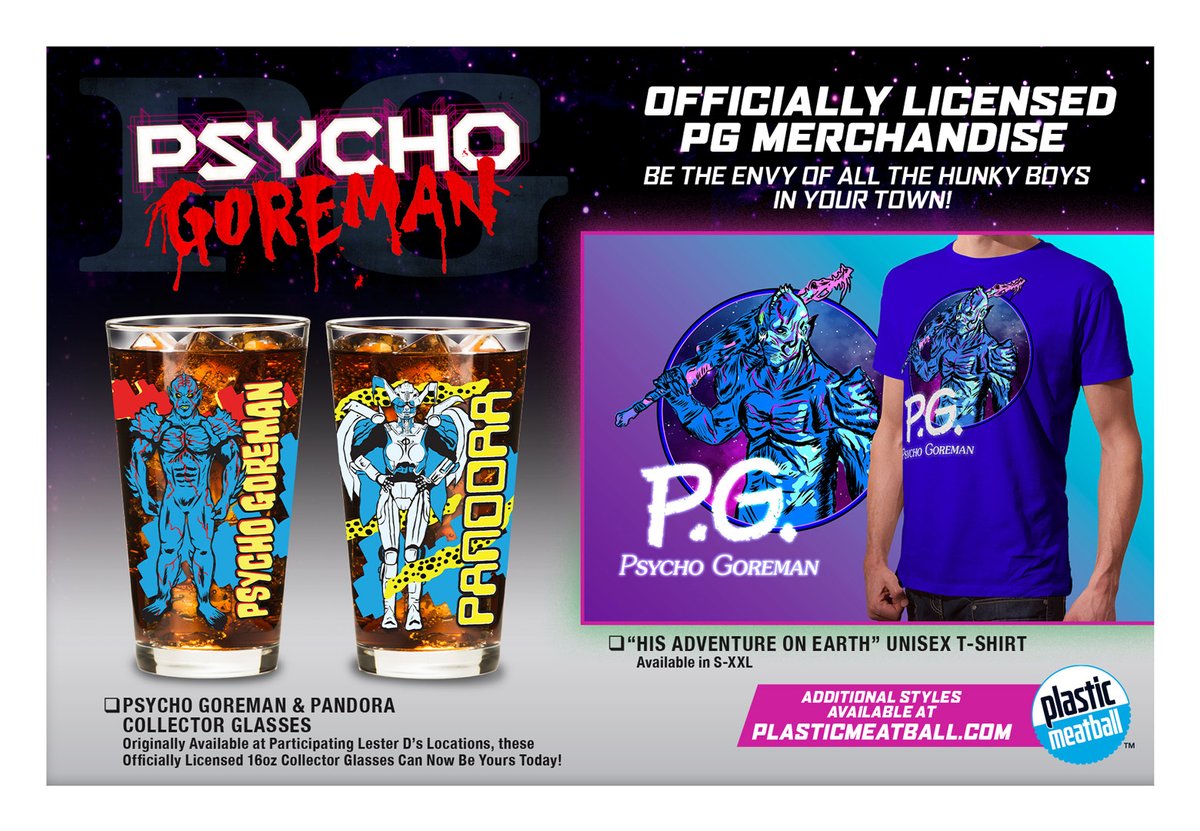 Plastic Meatball is the place to go for officially licensed #PsychoGoreman merchandise.  Pick up #actionfigures #apparel and more today!
.
.
#hunkyboys #retro #toys #toycollecting #horror #design #scifi #pandora #pg #toydesign #gigaxcouncil #fastfood #premiums #collector #glasses