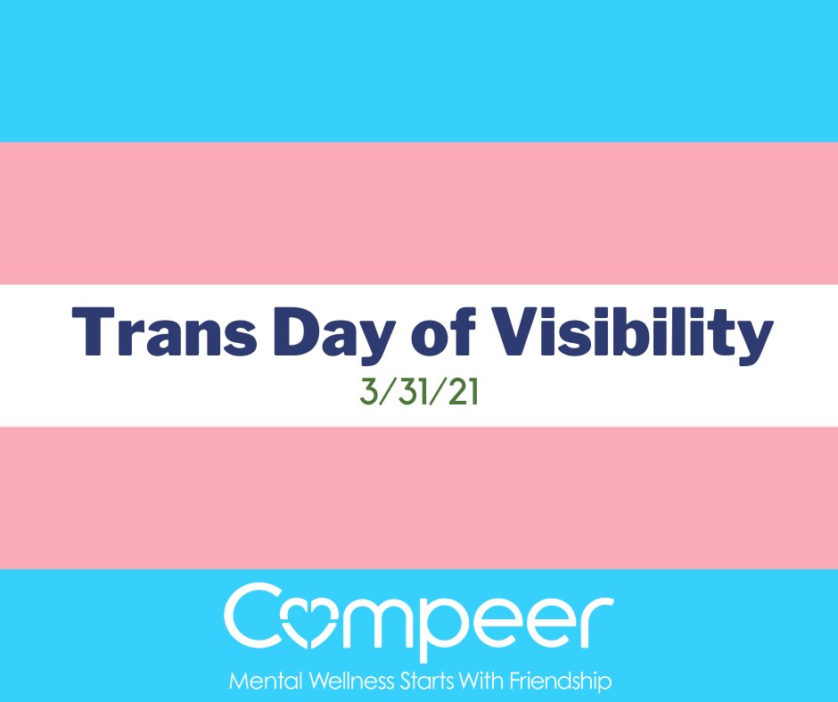 CompeerFriends's tweet image. Today is Transgender Day of Visibility! Did you know that 41% of trans people have attempted suicide. Visit transstudent.org/graphics/trans… to learn more about trans equity and visibility. 

#Compeer #Mental Health #CheckOnYourFriends #MentalWellnessStartsWithFriendship