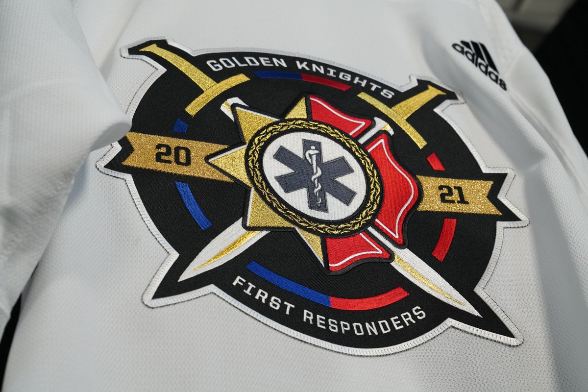 GoldenKnights's tweet image. okay now these warmup jerseys are BEAUTIFUL😍

we'll be wearing them in warmups to salute our first responders and then auctioning them off for the VGK Foundation!

bid on them by texting Responder to 76278 or clicking right there 👉 Responder.givesmart.com