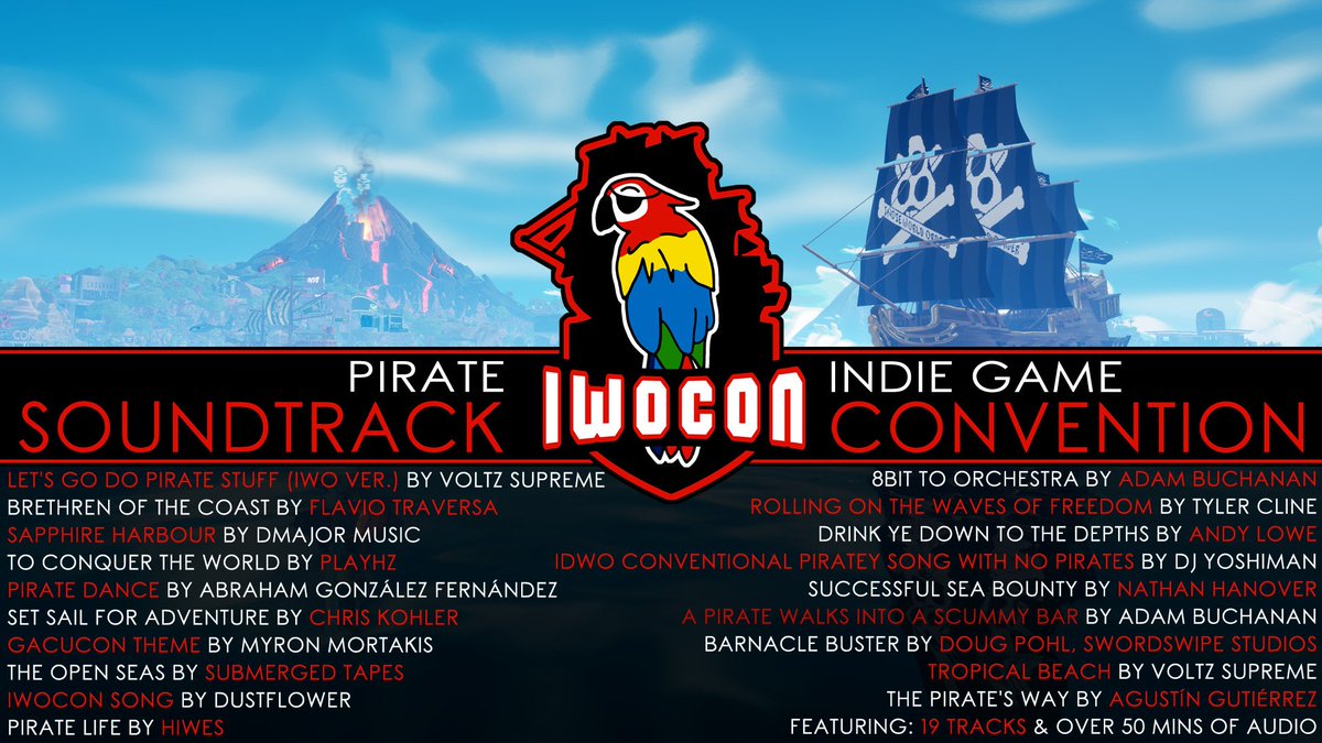 I know so much #IWOCon this week but event &amp; launch. So you'll forgive me for the noise the same way I forgive your launch, kickstarter, etc noise, right? 😍

While apologizing for noise, get noise with the FREE pirate #soundtrack 😏

store.steampowered.com/app/1533930/IW…

#indiegame #gamedev