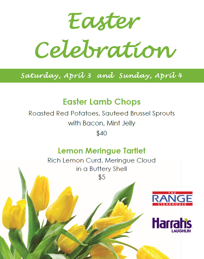 HarrahsLaughlin's tweet photo. 🐣🐰 Celebrate #Easter at #TheRange on Saturday, April 3 and Sunday, April 4 🐰🐣  @harrahslaughlin #laughlin #laughlinbuzz #happyeaster #harrahslaughlin https://t.co/VlCRuZ8b3u