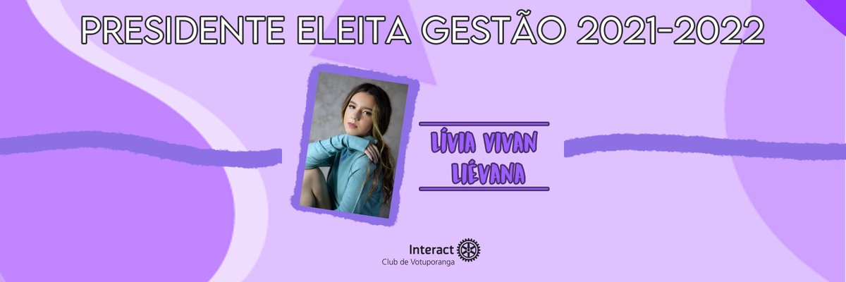 icvotu1's tweet photo. E a presidente escolhida para a próxima gestão do Interact Club de Votuporanga foi nossa querida companheira Lívia!
Esperamos uma ótima gestão e que possamos continuar abrindo oportunidades até lá! ⚙💙 https://t.co/rXLj3OMjTK
