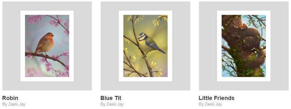 ZaeliiJay's tweet image. I opened a print shop on INPRNT! So far I have added my bird paintings and recent squirrel and robin 😊💚

inprnt.com/gallery/zaelii/