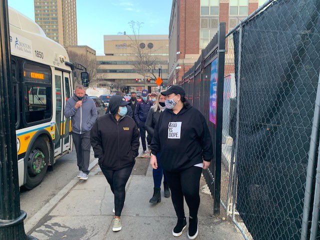 yosoyyahaira1's tweet image. Today members of @seroxbury members and I had the distinguished pleasure to participate in a #methadonemile walkthrough with District Attorney @DARollins. She asked many questions, engaged her constituents and promised her continued participation in safety planning. #seroxbury