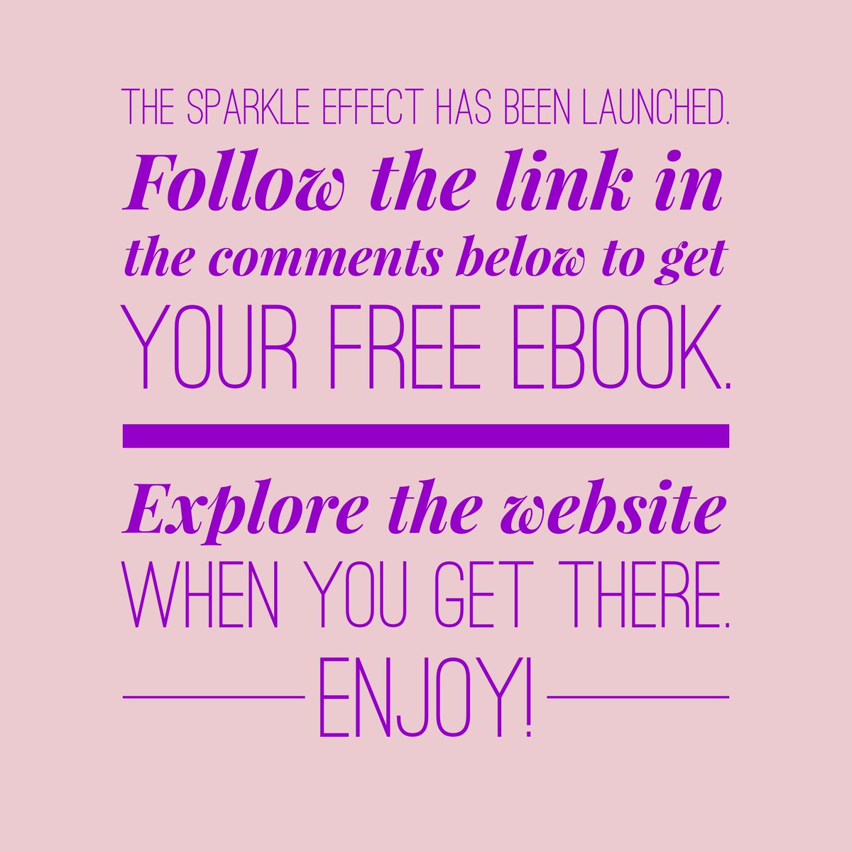 sparkleeffect's tweet image. Claim your ebook at thesparkleeffect.ck.page/66aef09c87