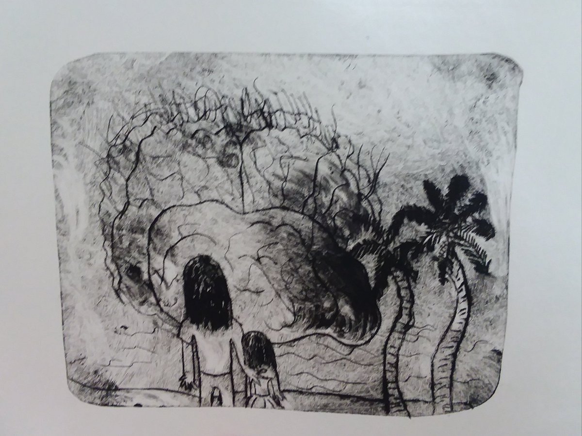 ADM_Ostrander's tweet photo. This drypoint print documents a students perspective on a historical event. This student selected Pearl Harbor. The printing process allows us to make multiples while experimenting with color. Which one is your favorite? https://t.co/1A5VDu6SVj